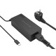 Conceptronic OZUL09BE adaptador e inversor de corriente Interior 65 W Negro